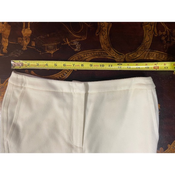 Max Mara Cream 100% Virgin Wool Pencil Skirt Classic Career Minimalist Luxury 8 - Picture 4 of 7